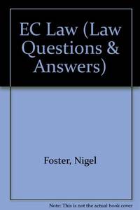 EC Law (Law Questions & Answers) by Nigel Foster - Paperback - 2nd Revised edition - 1998 - from Bookbarn (SKU: 2135831)