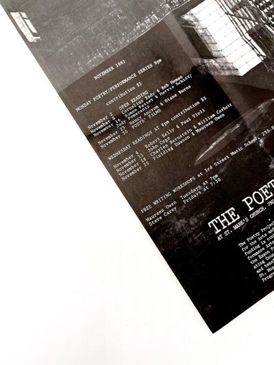 THE POETRY PROJECT Event Poster