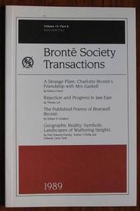 BrontÃ« Society Transactions 1989 Part 8 Volume 19