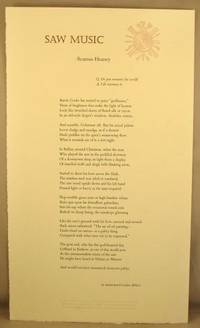 cover of Saw Music. BROADSIDE (10.5 by 17.5 inches).