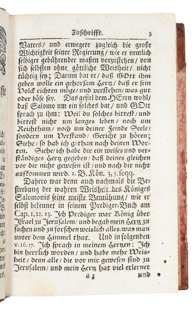 Allgemeine Schule der wahren Weisheit darinnen einem ieden Menschen aus Gottes Wort und eigener Erfahrung gezeiget wird, wie und auf was Weise man diejenige Weisheit in dieser Welt suchen, finden und erlangen soll, welche uns Menschen so wol zeitlich,... (photo 3)