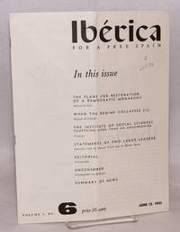 cover of Ibérica; for a free Spain, volume 9, no.6, June 15, 1961