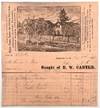 Early 1870s Illustrated Billhead for "Fancy Goods" Dealer in Lebanon, New Hampshire