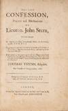 View Image 1 of 4 for The Last Confession, Prayers and Meditations of Lieuten. John Stern.. Inventory #82962