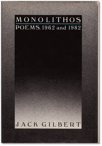 image of Monolithos: Poems, 1962 and 1982.