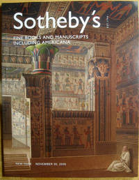 image of Fine Books and Manuscripts Including Americana; November 30, 2005; Sale NO8135