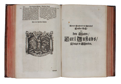Sieben Bücher von den Thaten Carl Gustavs Königs in Schweden, Mit Vortrefflichen Kupffern ausgezieret und mit nöthigen Registern versehen aus dem Lateinischen ins Hoch=Teutsche übersetzet von S.R. (photo 3)