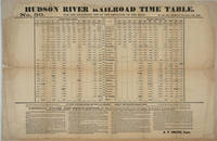 image of Hudson River Railroad Time Table. No 50. For the Exclusive Use of the Employes (sic) of the Road, with General Rules and Regulations