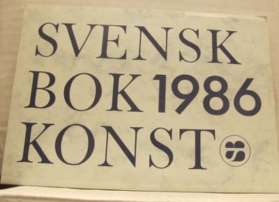 Svensk bokkonst 1986.