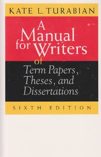 image of A Manual for Writers of Term Papers, Theses, and Dissertations, 6th Edition Of Term Papers, Theses, and Dissertations