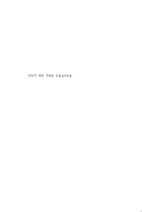 Out of the Crater Chronicles of a Volcanologist