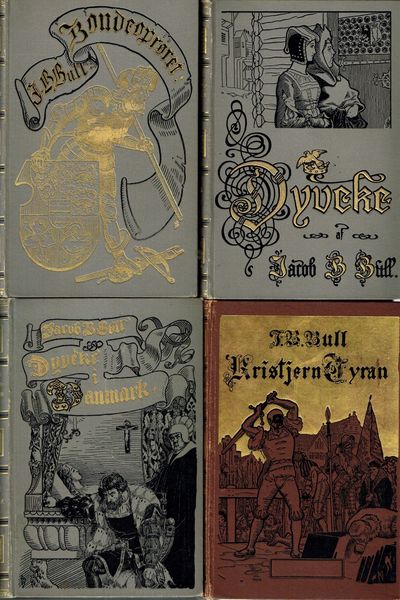 Mørke aarhundreder I-IV (4 bind).