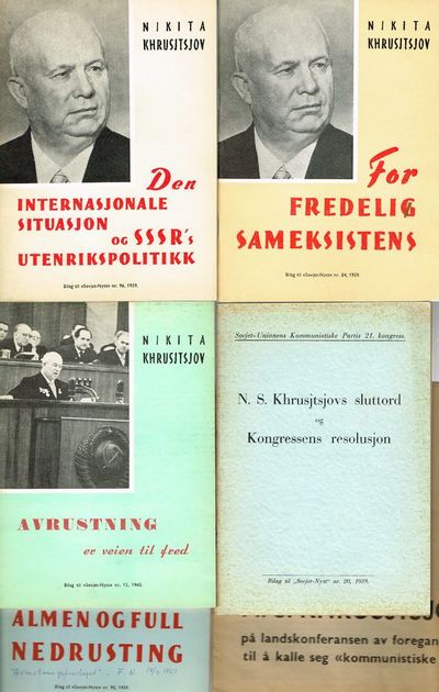Lott med 15 deler. For det meste småhefter, stort sett med diverse taler holdt av, og skrevet av ham. (photo 2)