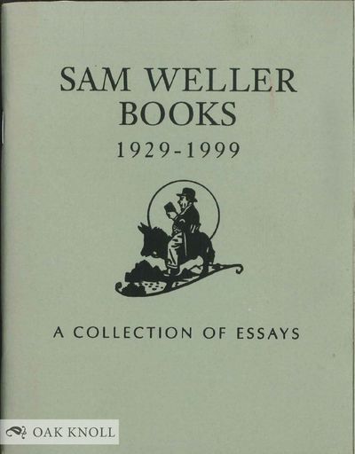 Salt Lake City, UT: Sam Weller Books, 1999. stiff paper wrappers. Weller, Sam. 16mo. stiff paper wra...