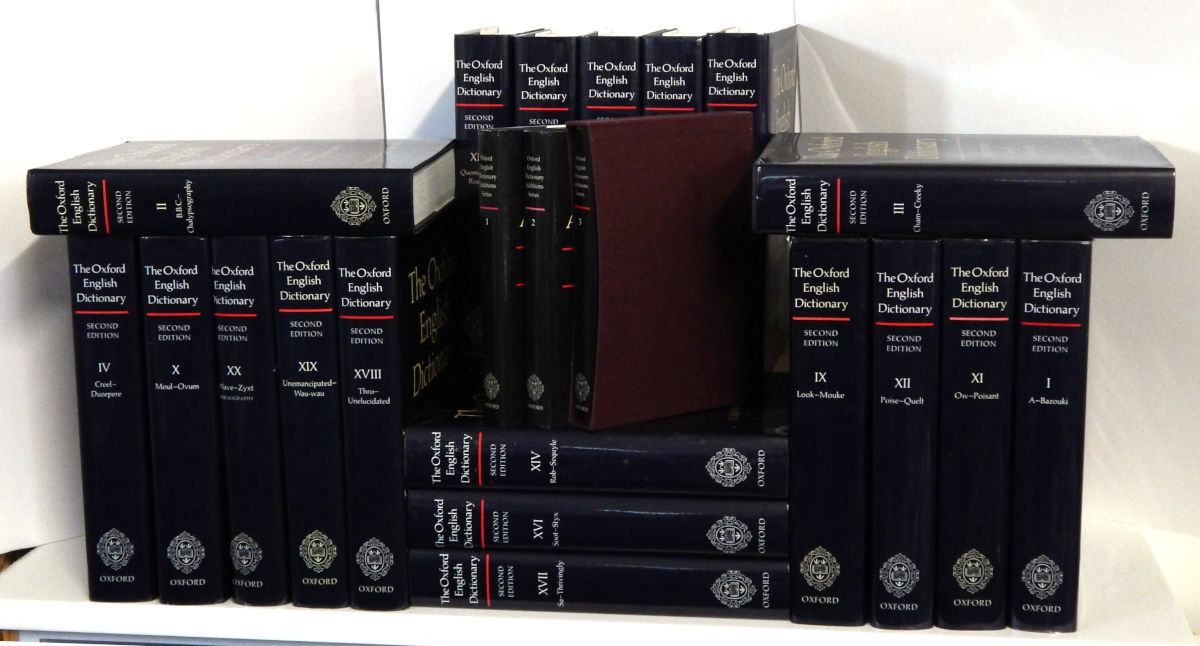 BIBLIO Oxford English Dictionary in 20 Volumes) by Simpson, J.A., and E.S.C. Weiner