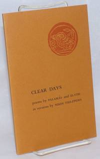 image of Clear Days poems in versions by Nikos Tselepides