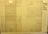 cover of King's Order for Lyme Siege. BROADSIDE 16.5x11.5 inches.