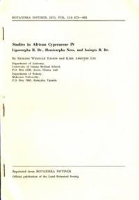 Studies in African Cyperaceae IV. Lipocarpha R.…