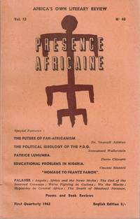 Presence Africaine Volume 12, Number 40