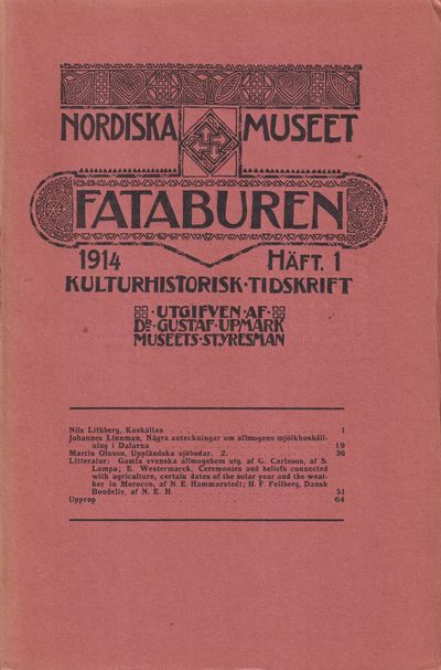 Fataburen. Kulturhistorisk tidskrift. 1914, häfte…