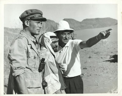 Lawrence of Arabia (Original photograph of Peter O'Toole, Gamil Ratib, and David Lean on the set of the 1962 film)