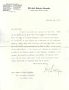 Typed Letter Signed, as U.S. Senator, Washington, D.C. October 20, 1919, to Rev. Henry Hubert Smythe, Falmouth, Massachusetts
