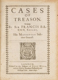Cases of Treason, London, 1641