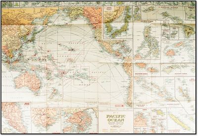 Robinsons New Map of the Pacific Ocean [2nd Edition] [ca. 1941]