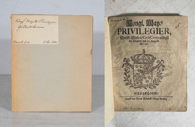 Kongl. may:tz privilegier, hwilke staden…