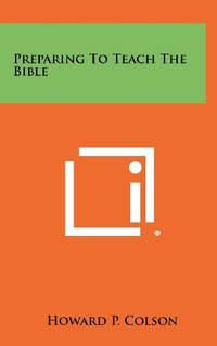 Preparing to Teach the Bible