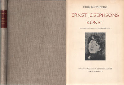 ERNST JOSEPHSONS KONST. Historie-, porträtt- och…