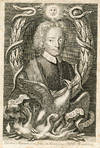 Engraved Portrait by C. Duflos after the paintying by Carlo Maratta, Rome 1703