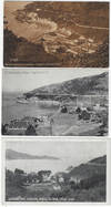 Circa 1900 - Three postcards showing quarantine and immigration facilities at Angel Island near San Francisco, the arrival point for most immigrants from Asia, especially China