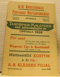 Taxerings-kalender med adressupgifter för Uppsala…