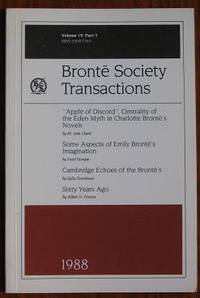 image of Brontë Society Transactions 1988 Part 5 Volume 19