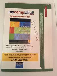 MyCompLab with Pearson eText Student Access Code Card for Successful Writing (Standalone) (8th Edition) by Robert James A.; von der Osten - 2007-06-30 - from JMSolutions (SKU: s18-ATS150225026)