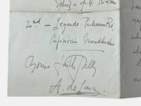 Autograph letter signed by pianist and composer Adelina De Lara (1872-1962)