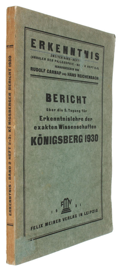 [Bericht uber die 2. Tagung für Erkenntnislehre…