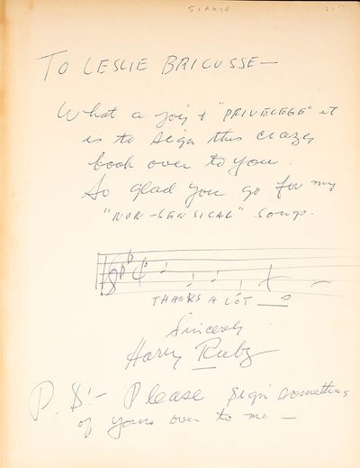 Kalmar-Ruby Song Book, The