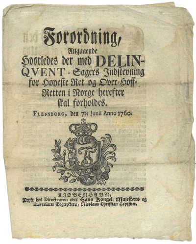 Angaaende / Hvorledes der med DELIN- /…