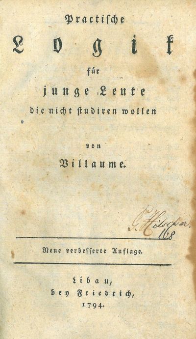 Practische Logik für junge Leute die nicht…