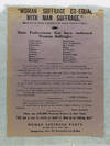 [Broadside:] "'Woman Suffrage Co-Equal with Man Suffrage.' (Quoted from the Platform of Principles of the American Federation of Labor)."