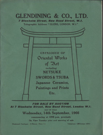 CATALOGUE OF ORIENTAL WORKS OF ART INCLUDING…