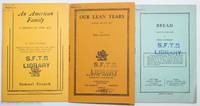 cover of Three plays: Bread, Our Lean Years & An American Family