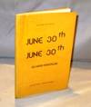 June 30th, June 30th: Poems.