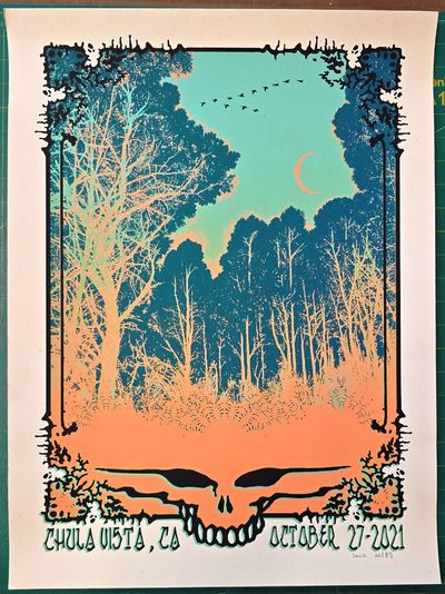 Dead and Company - 2021 - Lot Poster - Chula Vista, CA. Oct 21, 2021