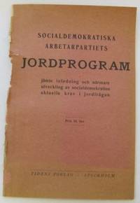 Socialdemokratiska arbetarpartiets jordprogram…