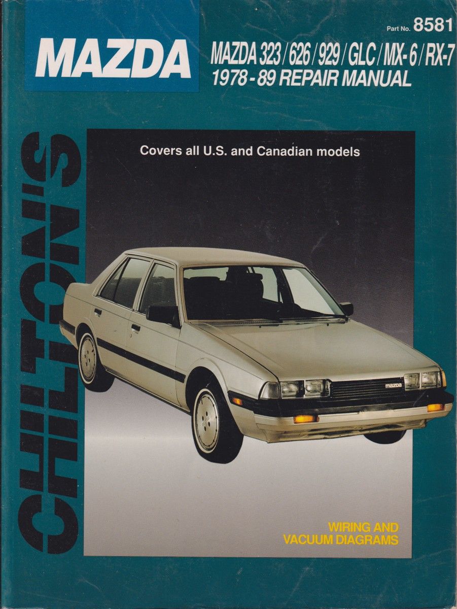 茈ページ　まとめ22点 Mazda 323, 626, 929, Glc, Mx-6, And Rx-7, 1978-89 (chilton's Total
