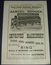 1887 Illustrated Advertisement for Samuel Brooks Improved Machinery