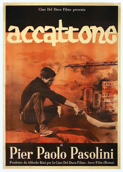 ACCATTONE (1961) Italian quattro foglio poster, style A